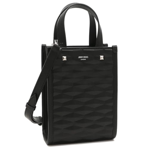 JIMMYCHOO　ジミーチュウ　スタッズブラックハンドバッグ Jimmy Choo ジミーチュウ スターモチーフ スタッズ ハンドバッグ